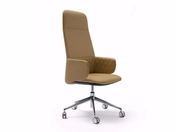 DEEP DIAMOND / EXECUTIVE - High-back executive chair with 5-spoke base by Quinti Sedute - view 2